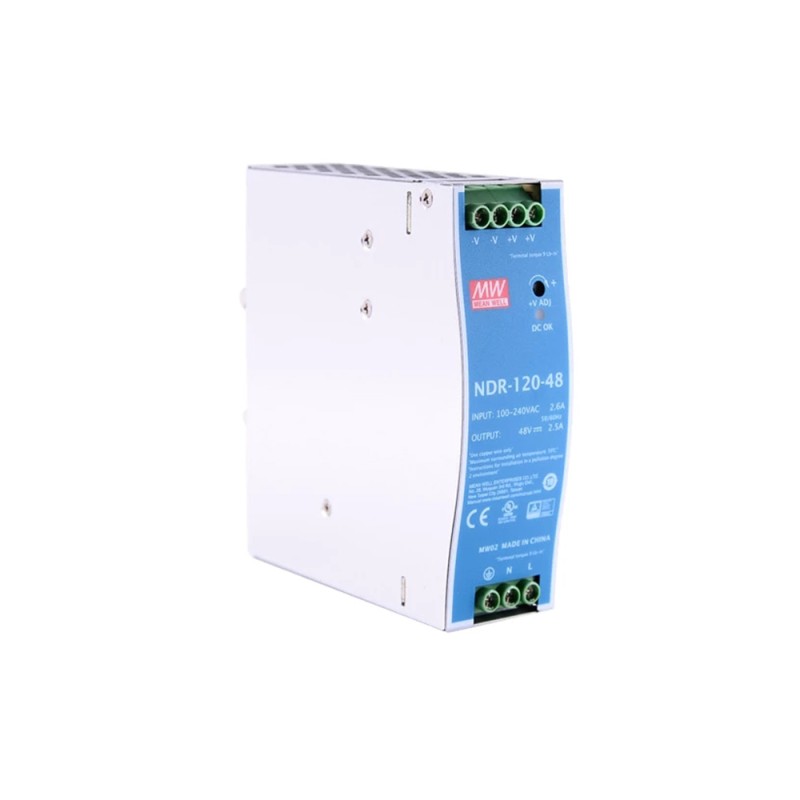 NDR-120-48 MEANWELL 120W 48VDC 2,5A 115/230VAC enkelvoudige uitgang Industriële DIN RAIL