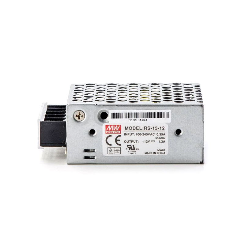 RS-15-12 MEANWELL 15,6W 1,3A 12VS enkelvoudige uitgang schakelende voeding