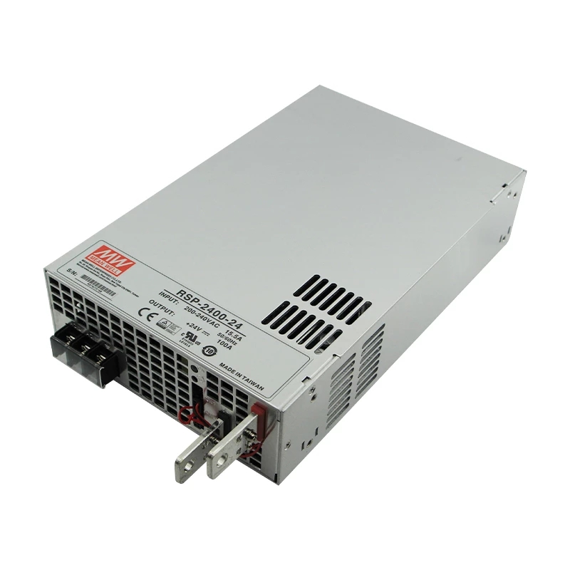 RSP-2400-24 MEANWELL 2400W 24VDC 100A 180/230VAC voeding met enkele uitgang