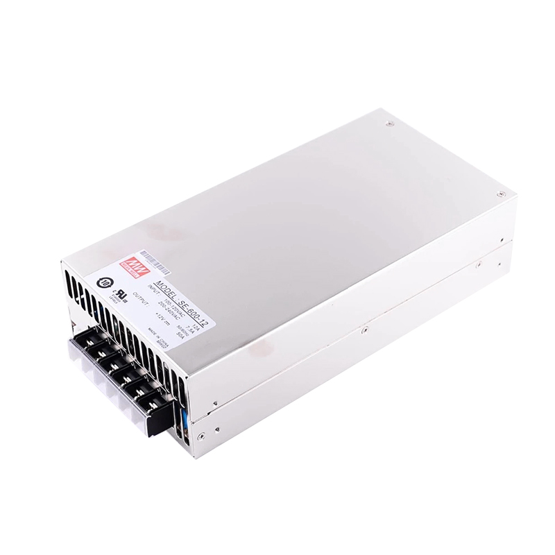 SE-600-12 MEANWELL 600W 50A 12 V voeding met enkele uitgang
