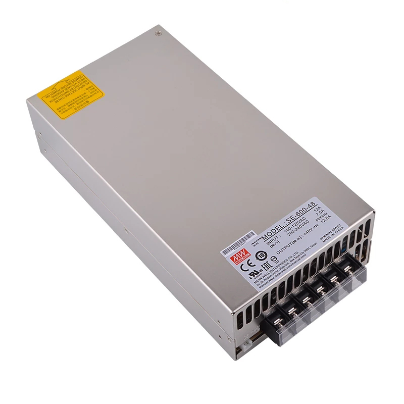 SE-600-48 MEANWELL 600W 12,5A 48V voeding met enkele uitgang