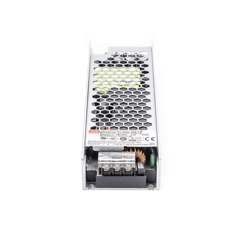 UHP-200-15 MEANWELL 201W 15VDC 13,4A 115/230VAC Slim TypeMet PFC schakelende voeding UHP-200-15 MEANWELL 201W 15VDC 13,4A 115/230VAC Slim TypeMet PFC schakelende voeding