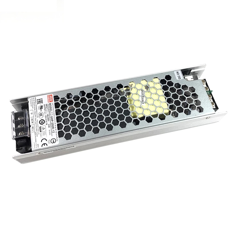 UHP-200R-12 MEANWELL 200,4W 12VDC 16,7A 115/230VAC Slim TypeMet PFC schakelende voeding UHP-200R-12 MEANWELL 200,4W 12VDC 16,7A 115/230VAC Slim TypeMet PFC schakelende voeding