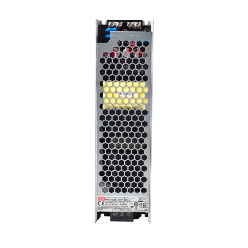 UHP-350-5 MEANWELL 300W 5VDC 60A 115/230VAC Slim TypeMet PFC schakelende voeding UHP-350-5 MEANWELL 300W 5VDC 60A 115/230VAC Slim TypeMet PFC schakelende voeding