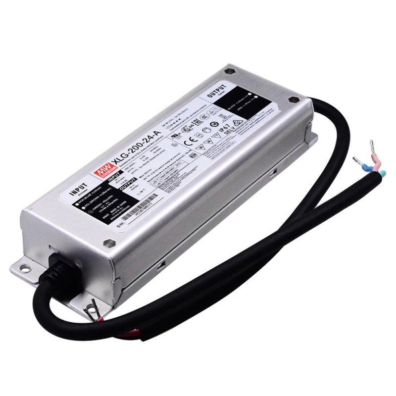 XLG-200-24-A MEANWELL 199,2W 24VDC 8,3A 115/230VAC LED-stuurprogramma met constante voeding