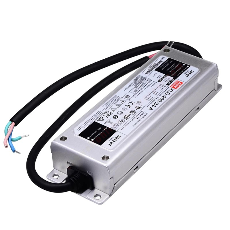 XLG-200-24-A MEANWELL 199,2W 24VDC 8,3A 115/230VAC LED-stuurprogramma met constante voeding