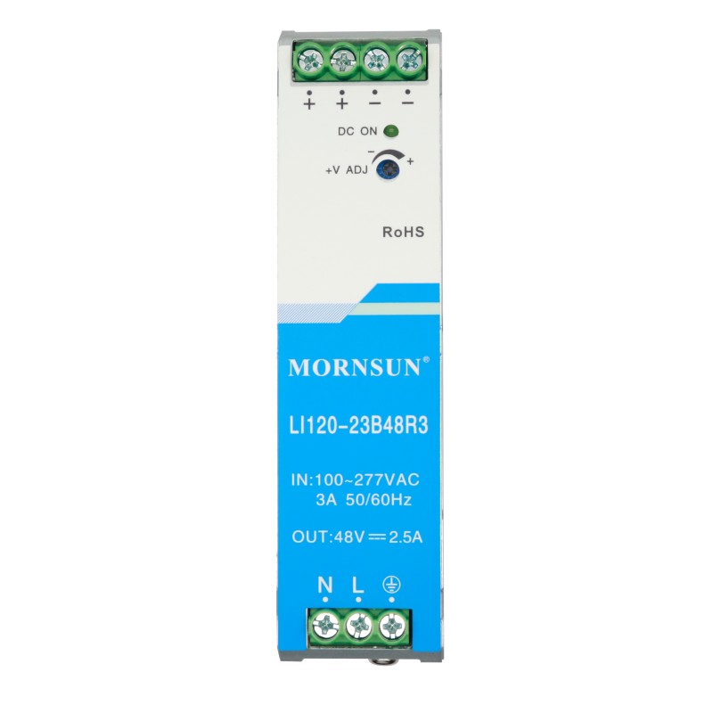 120W 48V 2.5A 85-305VAC/120-430VDC DIN Rail schakelende voeding