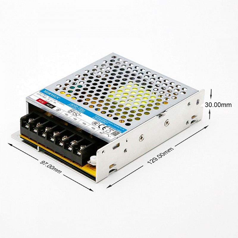 100W 24V 4.5A 85-305VAC/120-430VDC schakelende voeding