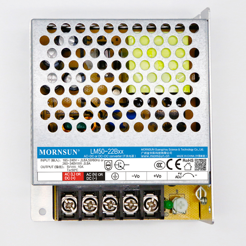 50W 48V 1.1A 165-264VAC/180-370VDC schakelende voeding