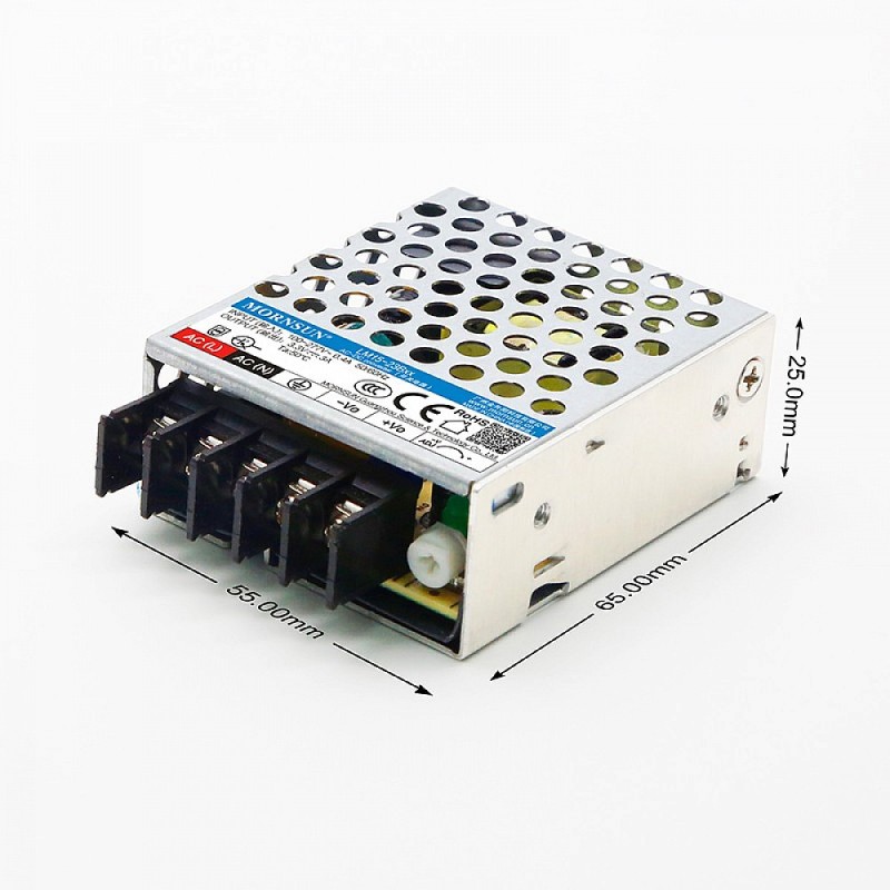 15W 48V 0.32A 85-305VAC/120-430VDC schakelende voeding