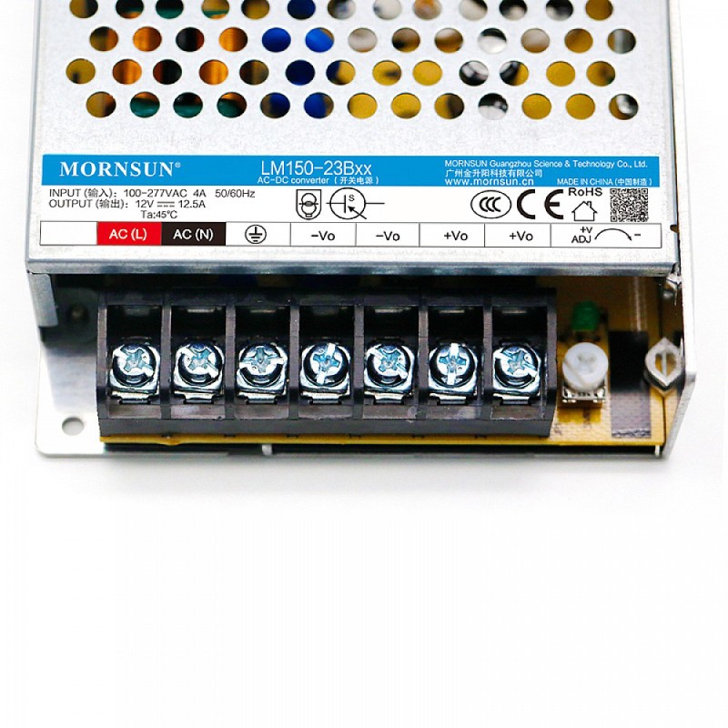 150W 55V 2.73A 85-305VAC/120-430VDC schakelende voeding