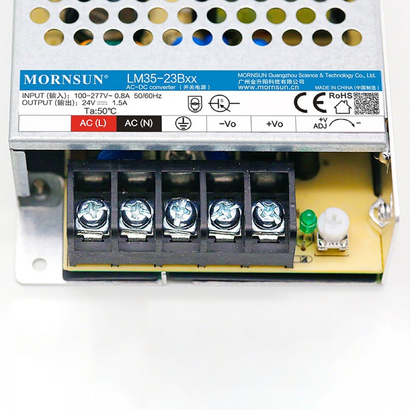 35W 12V 3.0A 85-305VAC/120-430VDC schakelende voeding