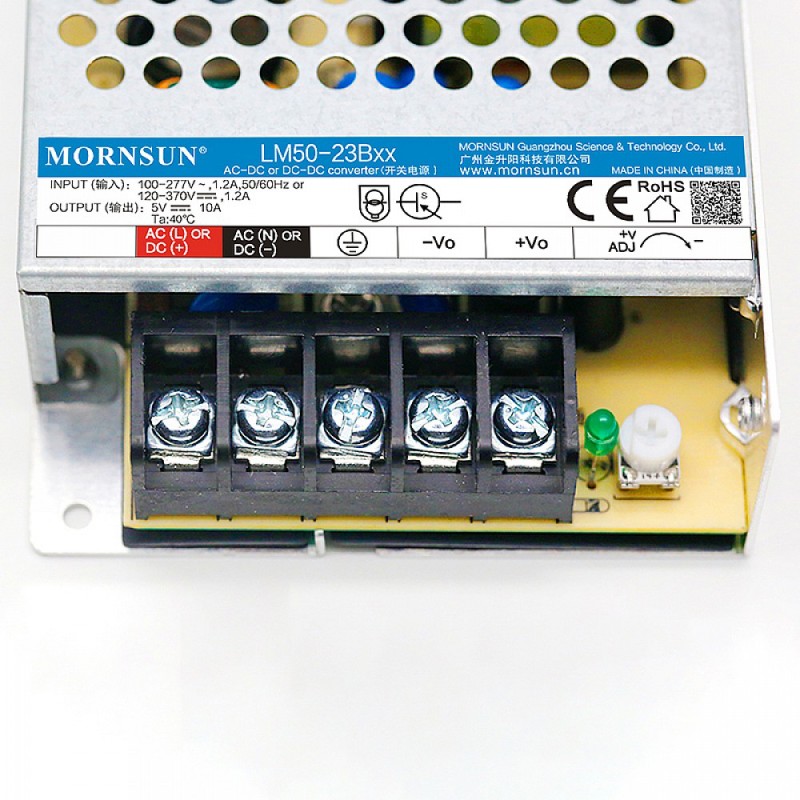 50W 36V 1.45A 85-305VAC/120-430VDC schakelende voeding