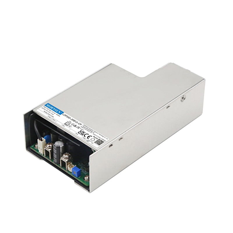 550W 24V 22.9A 90-264VAC/127-370VDC schakelende voeding met PFC-functie & geforceerde koeling
