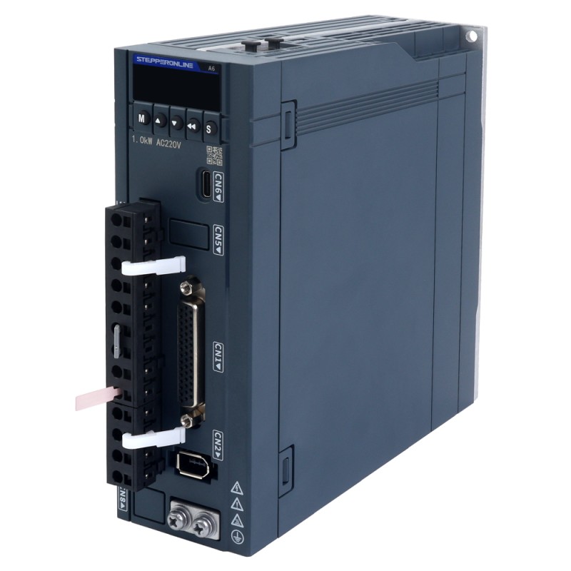 A6H Serie 850W RS485 AC Servomotor Kit 1500rpm 5,39Nm 17-bits absolute encoder IP67 - A6H-RS850H2A1-M17 | StepperOnline