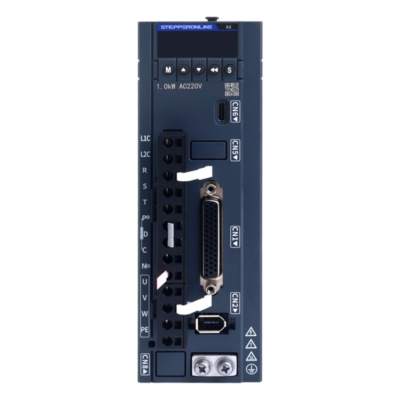 A6H Serie 850W RS485 AC Servomotor Kit 1500rpm 5,39Nm 17-bits absolute encoder IP67 - A6H-RS850H2A1-M17 | StepperOnline
