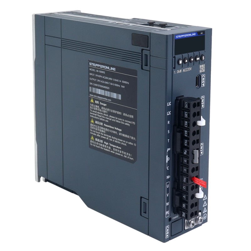A6H Serie 850W RS485 AC Servomotor Kit 1500rpm 5,39Nm 17-bits absolute encoder IP67 - A6H-RS850H2A1-M17 | StepperOnline