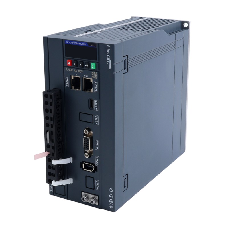 A6H Serie 2900W EtherCAT AC Servomotor Kit 1500rpm 18,60Nm 17-bits absolute encoder IP67 - A6H-EC2900H3A1-M17 | StepperOnline
