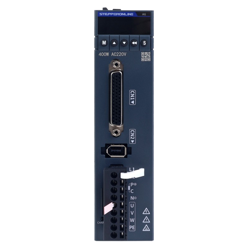 A6-serie 400W RS485 AC-servomotorset 3000rpm 1,27Nm 17-bits absolute encoder IP67 - A6-RS400H2A1-M17 | StepperOnline