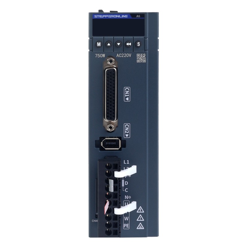 A6-serie 750W RS485 AC-servomotorset 3000rpm 2,39Nm 17-bits absolute encoder IP67 - A6-RS750H2A1-M17 | StepperOnline