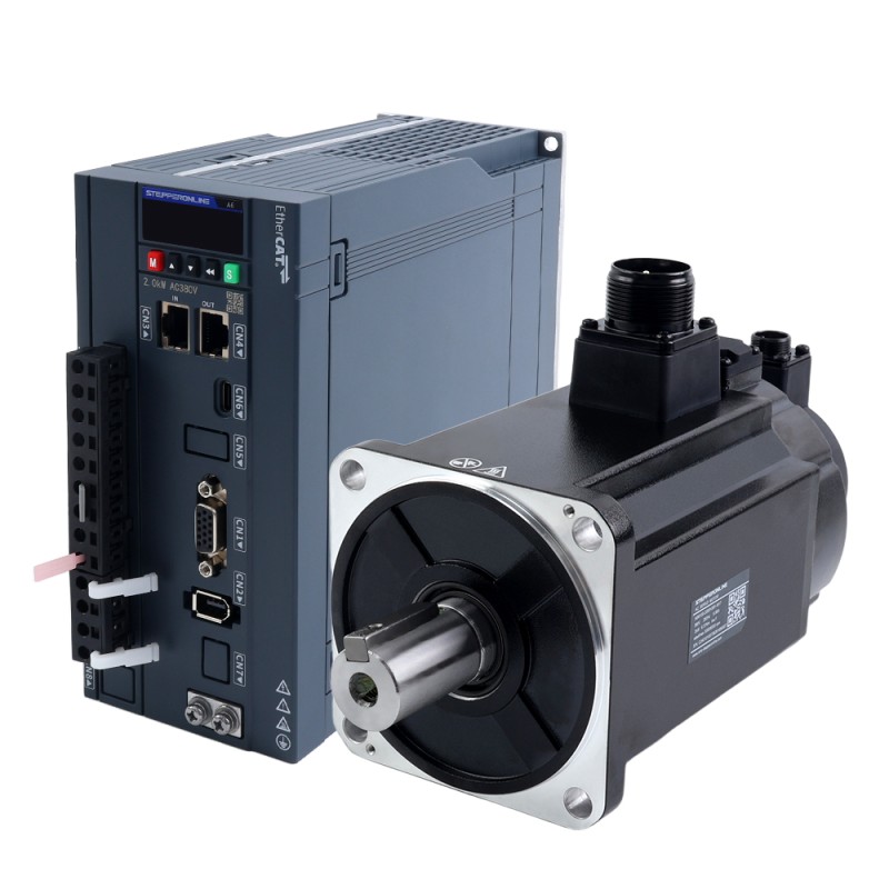 A6 Serie 2000W EtherCAT AC Servomotor Kit 3000rpm 6,37Nm met rem 17-bits absolute encoder IP67 - A6-EC2000H3B1-M17 | StepperOnline