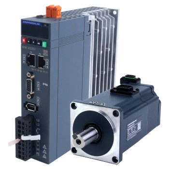A6 Serie 400W STO Safe Torque Off PROFINET AC Servomotor Kit 3000rpm 1,27Nm met Rem 17-Bits Absoluut Encoder IP67