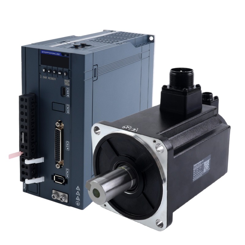 A6 Serie 2000W RS485 AC Servomotor Kit 3000rpm 6,37Nm 17-bits absolute encoder IP67 - A6-RS2000H3A1-M17 | StepperOnline