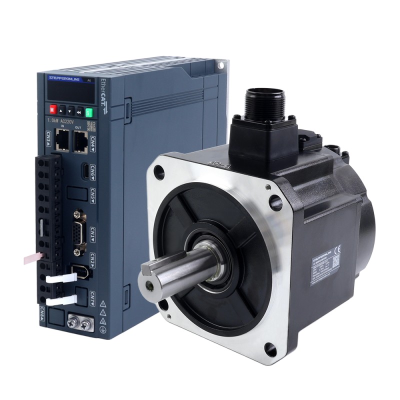 A6H Serie 850W EtherCAT AC Servomotor Kit 1500rpm 5,39Nm met rem 17-bits absolute encoder IP67 - A6H-EC850H2B1-M17 | StepperOnline