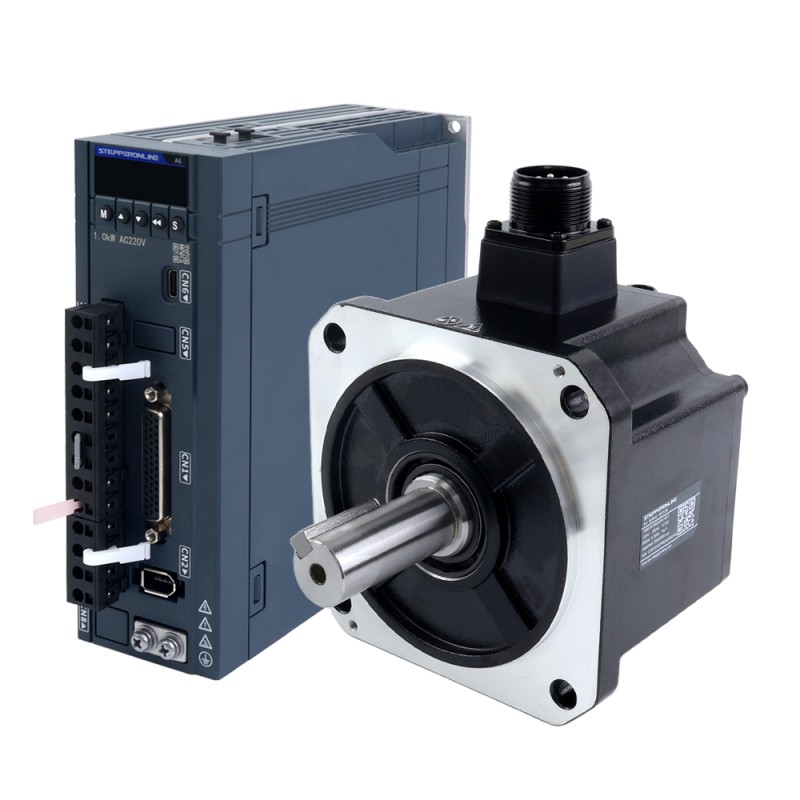 A6H Serie 850W RS485 AC Servomotor Kit 1500rpm 5,39Nm 17-bits absolute encoder IP67 - A6H-RS850H2A1-M17 | StepperOnline