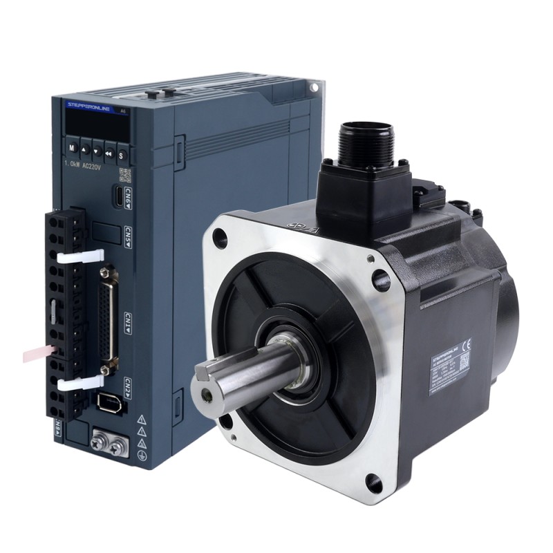 A6H Serie 850W RS485 AC Servomotor Kit 1500rpm 5,39Nm met rem 17-bits absolute encoder IP67 - A6H-RS850H2B1-M17 | StepperOnline