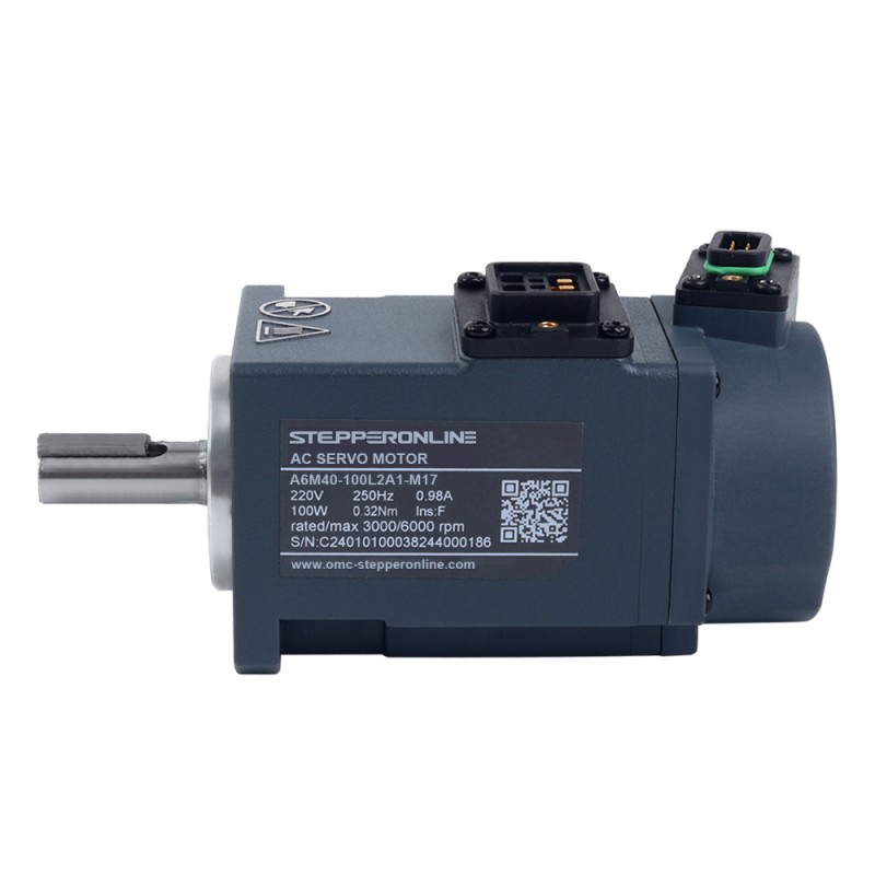 A6-serie 100W EtherCAT AC-servomotorkit 3000rpm 0,32Nm 17-bits absolute encoder IP67 - A6-EC100L2A1-M17 | StepperOnline