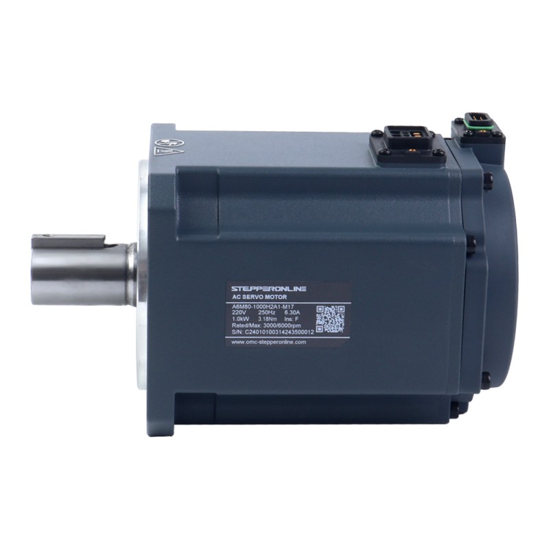 A6-serie 1000W RS485 AC-servomotorset 3000rpm 3,18Nm 17-bits absolute encoder IP67 - A6-RS1000H2A1-M17 | StepperOnline