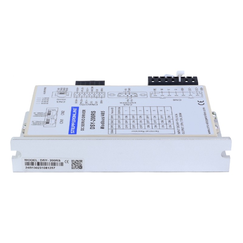 DSY-serie 100W RS485 DC-servomotor 24-70VDC 0,318Nm met rem 3000rpm 17-bits incrementele encoder IP65 - DSY-RS100L2B2-M17S | StepperOnline
