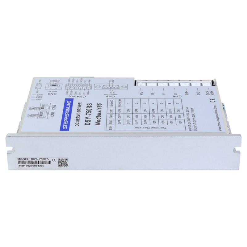 DSY-serie 750W RS485 DC-servomotor 24-70VDC 2,39Nm met rem 3000rpm 17-bits incrementele encoder IP65 - DSY-RS750L2B2-M17S | StepperOnline