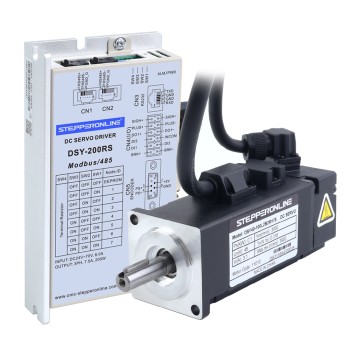 DSY-serie 100W RS485 DC-servomotor 24-70VDC 0,318Nm met rem 3000rpm 17-bits incrementele encoder IP65