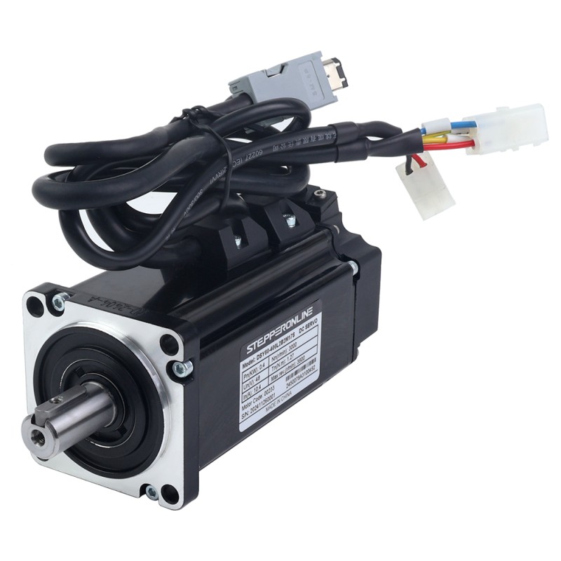 DSY-serie 400W RS485 DC-servomotor 24-70VDC 1,27Nm met rem 3000rpm 17-bits incrementele encoder IP65 - DSY-RS400L2B2-M17S | StepperOnline