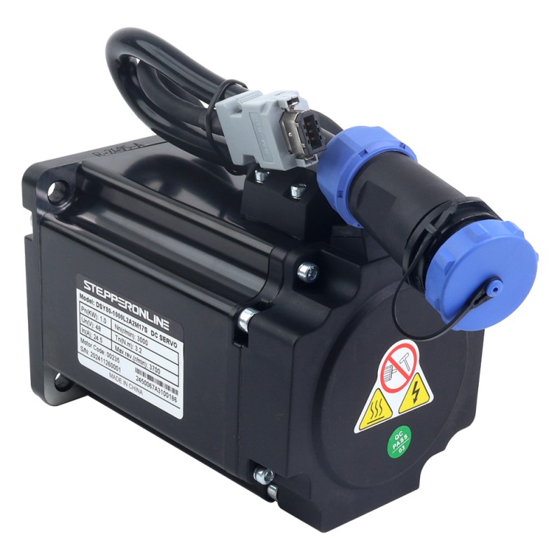 DSY-serie 1000W RS485 DC-servomotor 24-70VDC 3,20Nm 3000rpm 17-bits incrementele encoder IP65 - DSY-RS1000L2A2-M17S | StepperOnline
