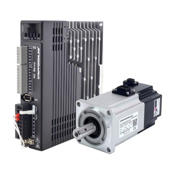 T6-serie 400W AC Servomotorkit 3000rpm 1,27Nm met rem 23-bit encoder IP67