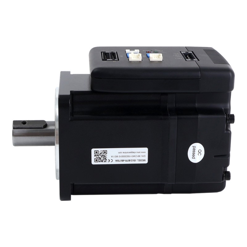 750W Geïntegreerde DC Servomotor 2.39Nm (338.45oz.in) 3000rpm 24-70VDC met Modbus RS485 - iSV2-80TR-48V750A | StepperOnline 750W Geïntegreerde DC Servomotor 2.39Nm (338.45oz.in) 3000rpm 24-70VDC met Modbus RS485