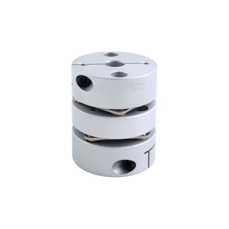 10mm - 14mm Flexibele dubbele schijfkoppeling 44x50mm voor CNC-stappenmotoras - MP4450-10-14 | StepperOnline 10mm - 14mm Flexibele dubbele schijfkoppeling 44x50mm voor CNC-stappenmotoras - MP4450-10-14 | StepperOnline