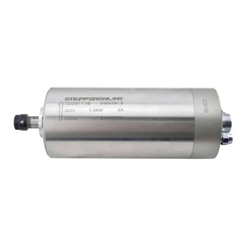 Spindel Motor Water Gekoeld 220V 1.5KW 24000RPM 400Hz ER11 Collet Hout Graveren Frezen Machine STEPPERONLINE CNC VFD Motor 220V AC Spindel