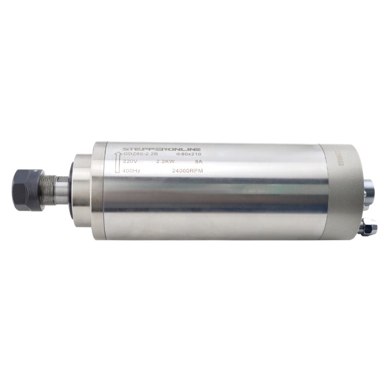 CNC Spindelmotor Watergekoeld 220V 2.2KW 24000RPM 400Hz ER20 Spantang