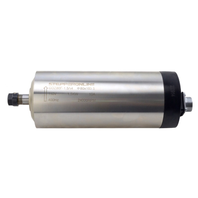 CNC Spindelmotor Luchtgekoeld 110V 1.5KW 24000RPM 400Hz ER11 Spantang
