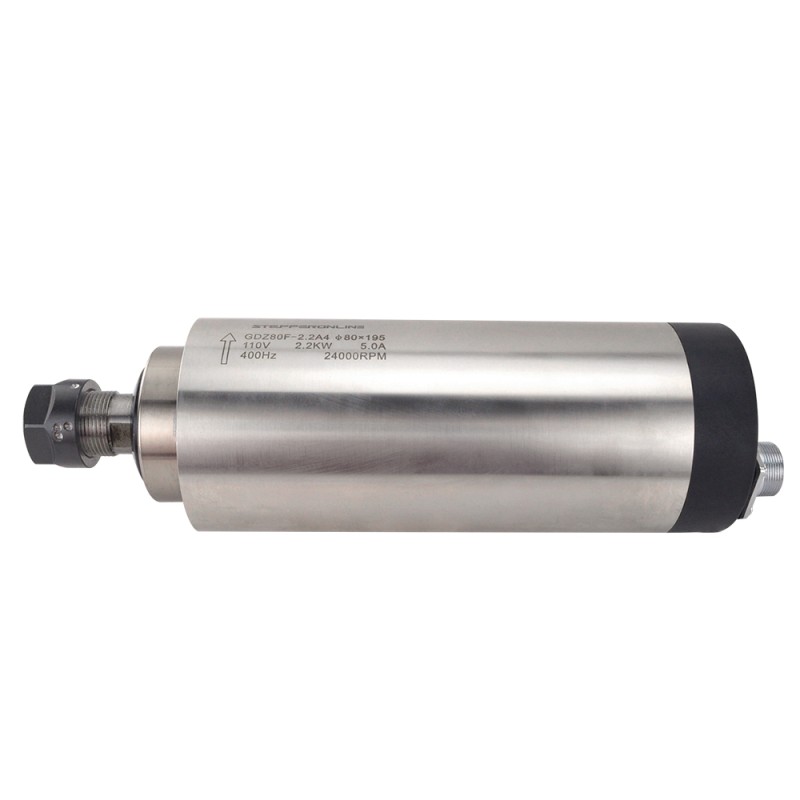 Spindel Motor luchtgekoeld 110V 2.2KW 24000RPM 400Hz ER20 Collet hout graveren frezen Machine STEPPERONLINE CNC VFD Motor 110V AC Spindel 4 lagers