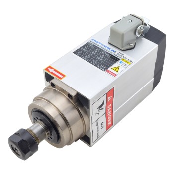 CNC Spindelmotor Luchtgekoeld 220V 1.5KW 18000RPM 300Hz ER20 spantang