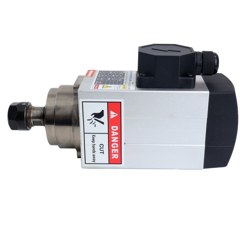 CNC Spindelmotor Luchtgekoeld 380V 1,5KW 18000RPM 300Hz ER20 spantang