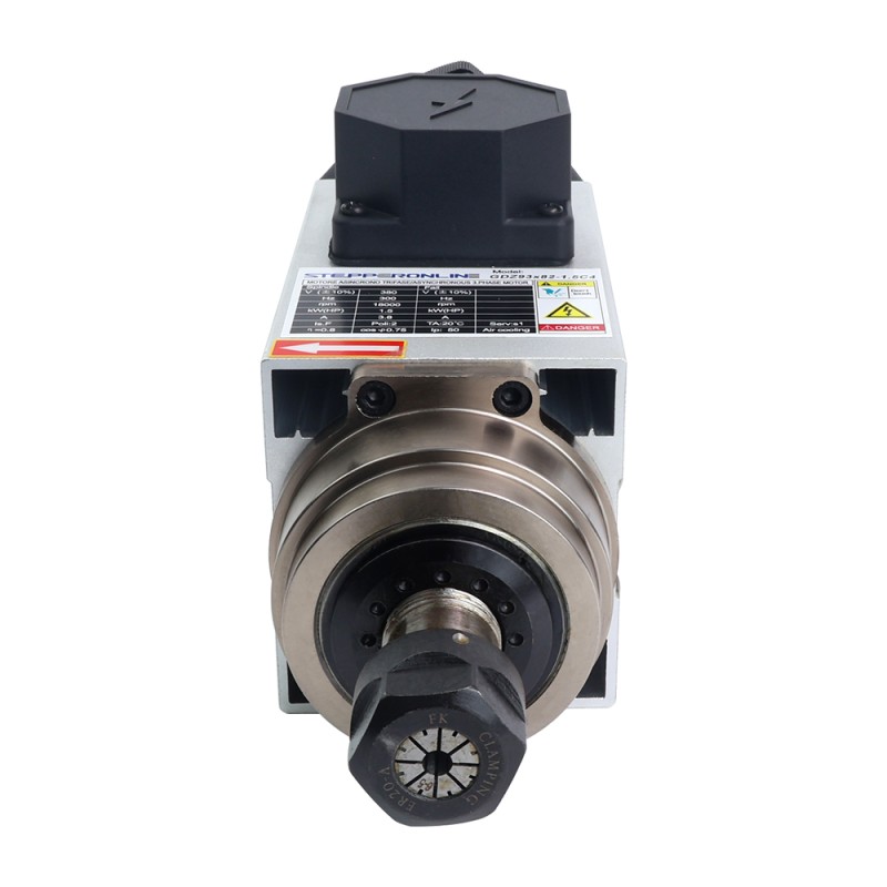 CNC Spindelmotor Luchtgekoeld 380V 1,5KW 18000RPM 300Hz ER20 spantang