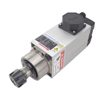CNC Spindelmotor Luchtgekoeld 380V 2.2KW 18000RPM 300Hz ER25 Spantang