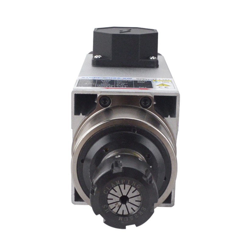 CNC Spindelmotor Luchtgekoeld 220V 2.2KW 18000RPM 400Hz ER25 Spantang - GDZ93x82-2.2B4 | StepperOnline