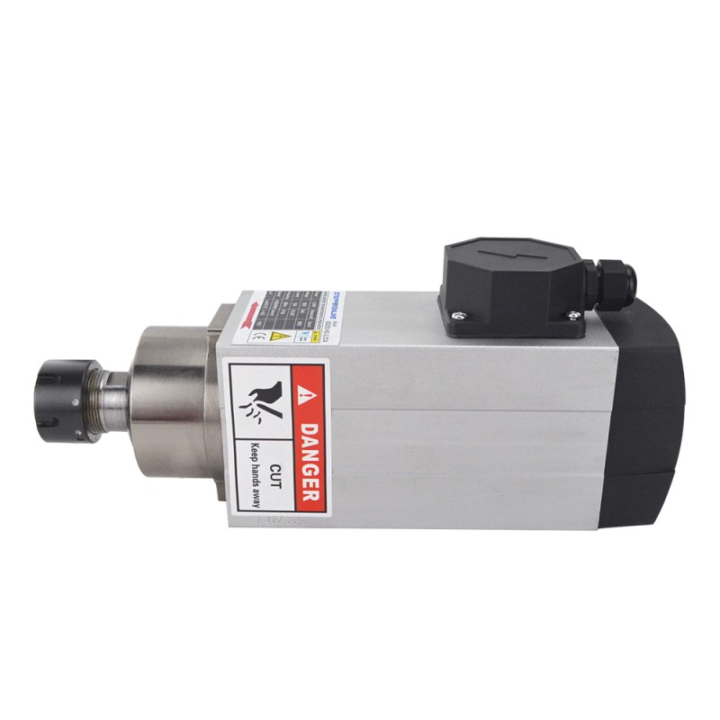 CNC Spindelmotor Luchtgekoeld 380V 2.2KW 18000RPM 300Hz ER25 Spantang